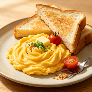 Scrambled Eggs on Toast